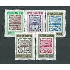 Argentina Aereo Yvert 52/6 ** Mnh Centenario del Sello