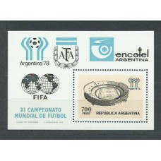 Argentina Hojas 1978 Yvert 18 ** Mnh Deportes fútbol