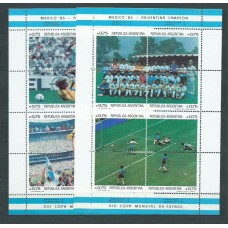 Argentina - Hojas 1986 Yvert 33/4 ** Mnh Deportes. Fútbol