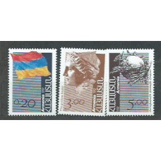 Armenia - Correo 1992 Yvert 183/5 ** Mnh Bandera