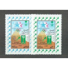 Arabia Saudita - Correo Yvert 593/4 ** Mnh  Olimpiadas de los Angeles