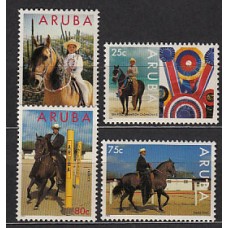 Aruba - Correo Yvert 156/9 ** Mnh Caballos