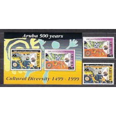 Aruba - Correo Yvert 242/3+ H,1 ** Mnh