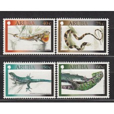 Aruba - Correo Yvert 250/3 ** Mnh Fauna. Reptiles