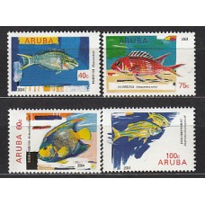 Aruba - Correo Yvert 327/30 ** Mnh Fauna. Peces