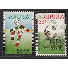 Aruba - Correo Yvert 76/7 ** Mnh Deportes. Fútbol