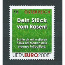 Austria - Correo 2008 Yvert 2561 ** Mnh Deportes fútbol