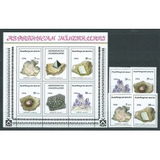Azerbaijan - Correo Yvert 136/9+Hb 6 ** Mnh  Minerales