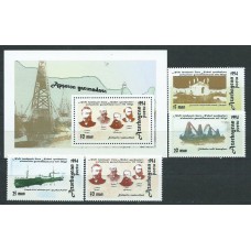 Azerbaijan - Correo Yvert 140/3+Hb 7 ** Mnh Sociedad Tovarichi