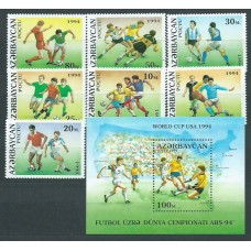 Azerbaijan - Correo Yvert 149/55+Hb 8 ** Deportes fútbol