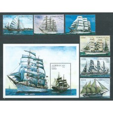 Azerbaijan - Correo Yvert 307/12+Hb 28 ** Mnh  Barcos veleros