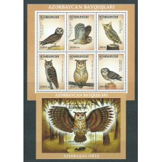 Azerbaijan - Correo Yvert 424/9+Hb 54 ** Mnh  Fauna buhos