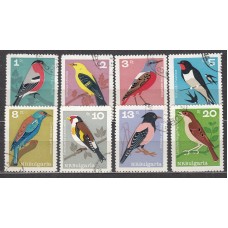 Bulgaria - Correo 1965 Yvert 1315/22 usado Fauna - Aves