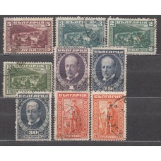 Bulgaria Correo 1922 Yvert 164/72 usado 9 valores