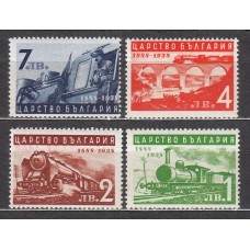 Bulgaria - Correo 1939 Yvert 329/32 ** Mnh Trenes