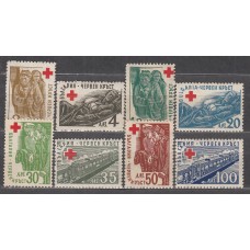 Bulgaria - Correo 1947 Yvert 515/22 ** Mnh Cruz Roja - Trenes