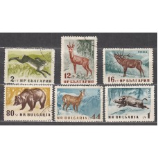 Bulgaria - Correo 1958 Yvert 921/926 usado Fauna