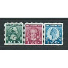 Baden - Correo Yvert 48/50 * Mh