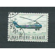 Belgica - Correo 1957 Yvert 1012 usado Helicóptero