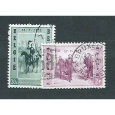 Belgica - Correo 1957 Yvert 1020/1 usado Leopoldo I