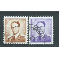 Belgica - Correo 1957 Yvert 1028/9 usado Balduino I