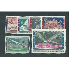 Belgica - Correo 1958 Yvert 1047/52 ** Mnh Expo Bruselas