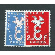Belgica - Correo 1958 Yvert 1064/5 usado Tema Europa