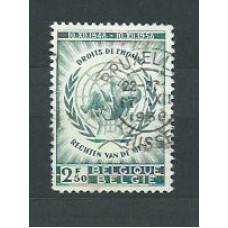 Belgica - Correo 1958 Yvert 1089 usado Derechos del hombre