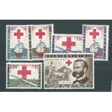 Belgica - Correo 1959 Yvert 1096/101 ** Mnh Cruz roja