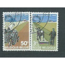 Belgica - Correo 1965 Yvert 1340/1 usado Agaricultura