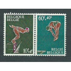 Belgica - Correo 1966 Yvert 1372/3 ** Mnh Deportes natación