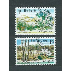 Belgica - Correo 1967 Yvert 1408/9 usado Flora