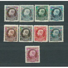 Belgica - Correo 1921 Yvert 211/9 * Mh Alberto I