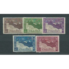 Belgica - Correo 1927 Yvert 249/53 * Mh Pro-tuberculosos