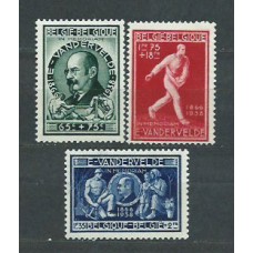 Belgica - Correo 1946 Yvert 731/3 (*) Mng Emile Vandevelde