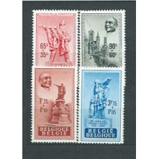 Belgica - Correo 1948 Yvert 781/4 (*) Mng Abadia de Anseele