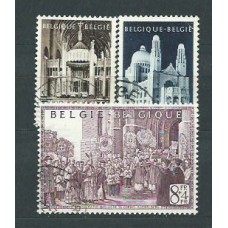 Belgica - Correo 1952 Yvert 876/8 usado Basílicas