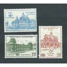 Belgica - Paquetes Postales 1959 Yvert 366/8 * Mh Trenes