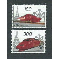 Belgica - Paquetes Postales 1996 Yvert 466/7 ** Mnh Trenes