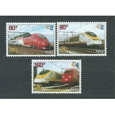 Belgica - Paquetes Postales 1998 Yvert 471/3 ** Mnh Trenes