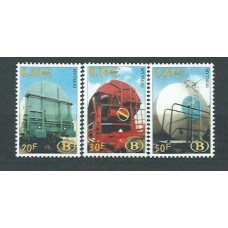 Belgica - Paquetes Postales 2000 Yvert 478/80 ** Mnh Trenes
