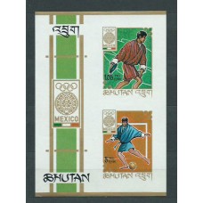 Bhutan - Hojas Michel19A/B ** Mnh Deportes