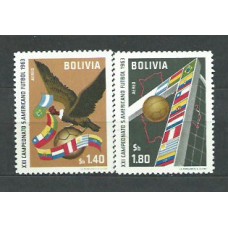 Bolivia - Aereo Yvert 228/9 ** Mnh Deportes. Fútbol