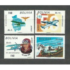 Bolivia - Aereo Yvert 314/7 ** Mnh Aviones
