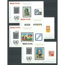 Bolivia - Hojas Michel 57-59-61-63 ** Mnh Personajes