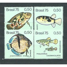 Brasil - Correo 1975 Yvert 1146/9 ** Mnh Fauna. Peces
