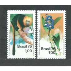 Brasil - Correo 1976 Yvert 1195/6 ** Mnh Fauna. Flora