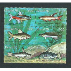 Brasil - Correo 1976 Yvert 1206/11 ** Mnh Fauna. Peces