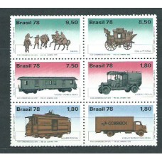 Brasil - Correo 1978 Yvert 1335/40 ** Mnh Transportes Postales