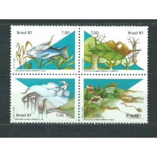 Brasil - Correo 1981 Yvert 1480/3 ** Mnh Fauna